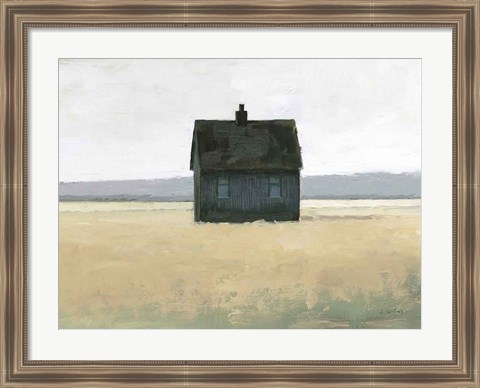 Framed Lonely Landscape II Print