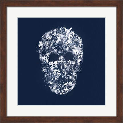 Framed Skull Silhouette Print