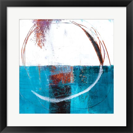 Framed Radial Wave Print