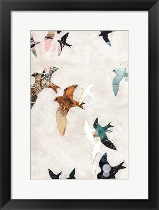 Framed Abstract Birds 1 Print