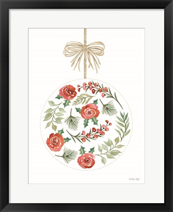 Framed Christmas Ornament IV Print