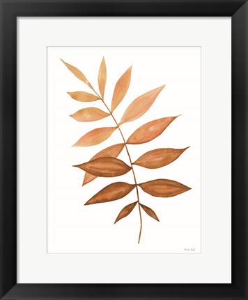 Framed Fall Leaf Stem II Print