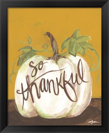 Framed So Thankful Print