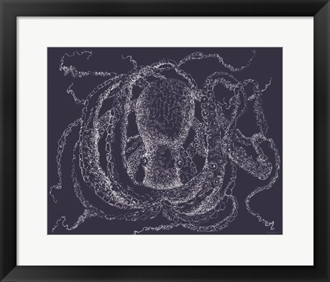 Framed Octo Scribble Print