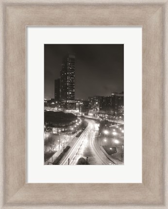 Framed Inner Harbor Lights I Print