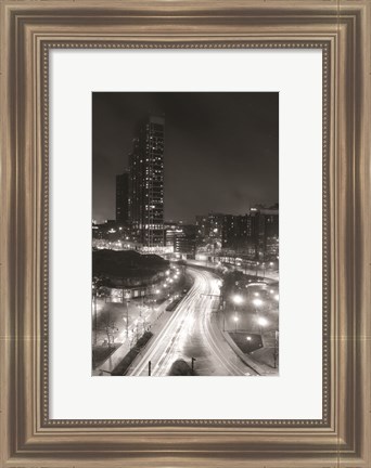 Framed Inner Harbor Lights I Print