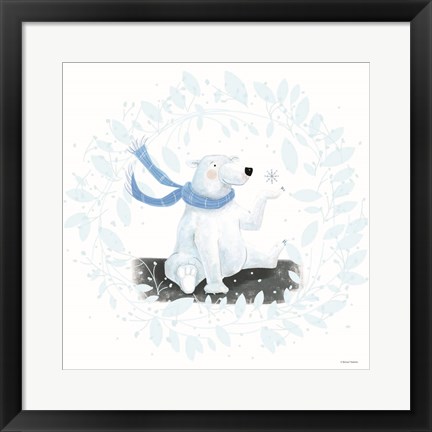 Framed Polar Bear Holiday Print