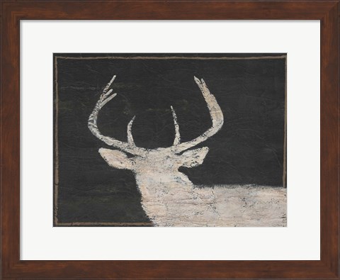 Framed Brow Tine Deer I Print