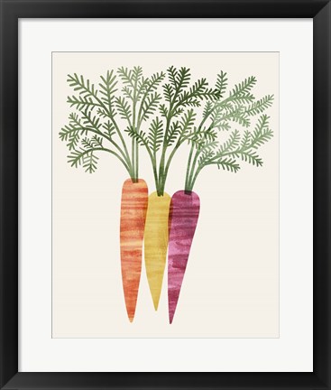 Framed Organic Veg III Print