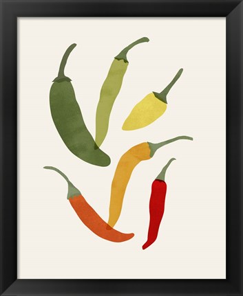 Framed Organic Veg X Print