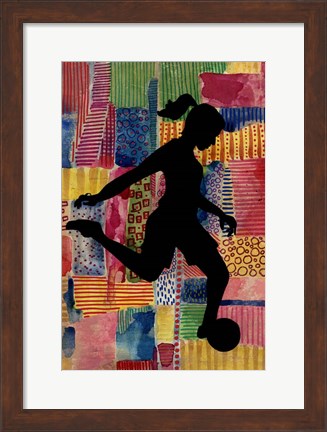 Framed Patchwork Athlete II Print