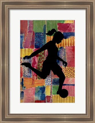 Framed Patchwork Athlete II Print