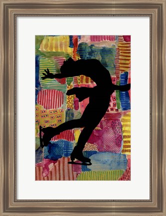 Framed Patchwork Athlete III Print