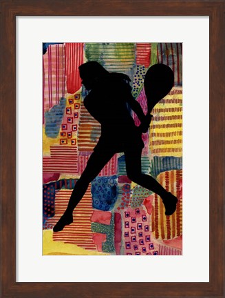 Framed Patchwork Athlete IV Print