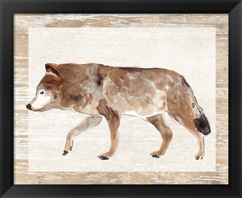 Framed Rustic Barnwood Animals II Print