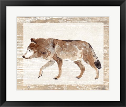 Framed Rustic Barnwood Animals II Print