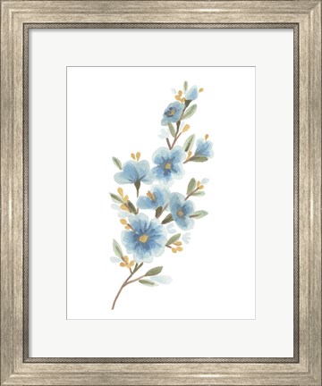 Framed Wildflower Sprig II Print