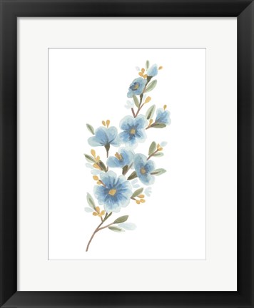 Framed Wildflower Sprig II Print