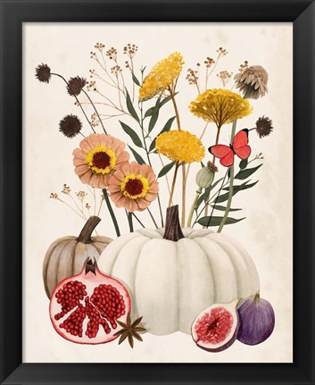 Framed Fall Botanicals I Print