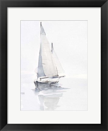 Framed Misty Harbor II Print