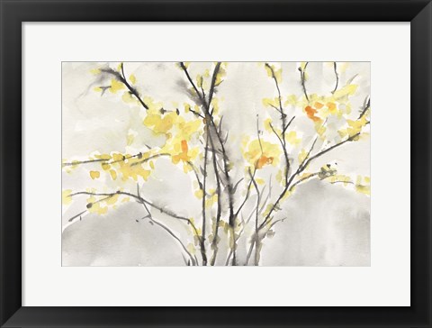 Framed Blissful Elegance I Print