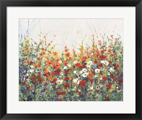 Framed Garden in Bloom I Print