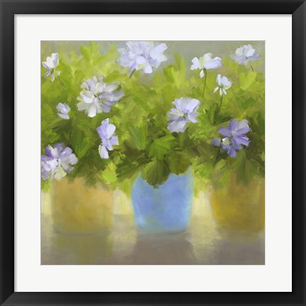 Framed Geraniums IV Print