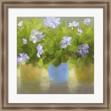 Framed Geraniums IV Print