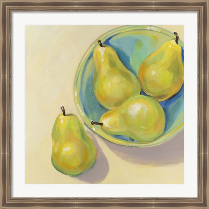 Framed Fruit Bowl Trio III Print