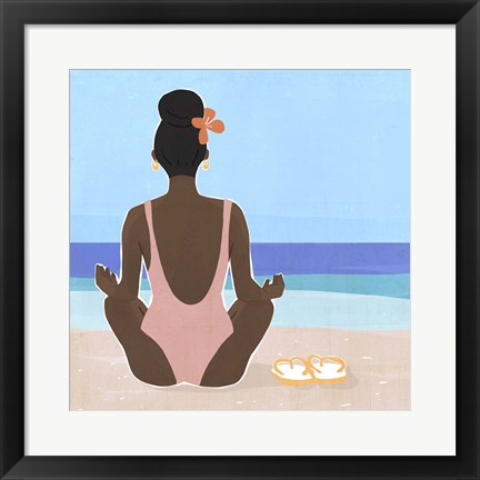 Framed Ocean Gaze I Print