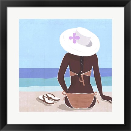 Framed Ocean Gaze II Print