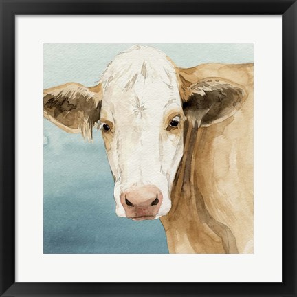 Framed Hereford Stare II Print