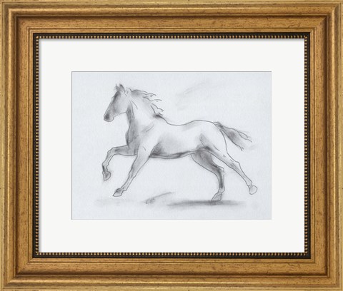 Framed Smoke Stallion II Print