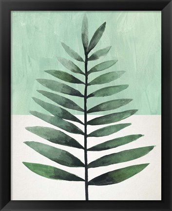 Framed Verging Palm II Print