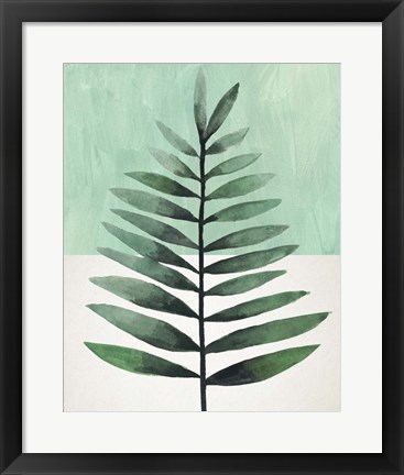 Framed Verging Palm II Print