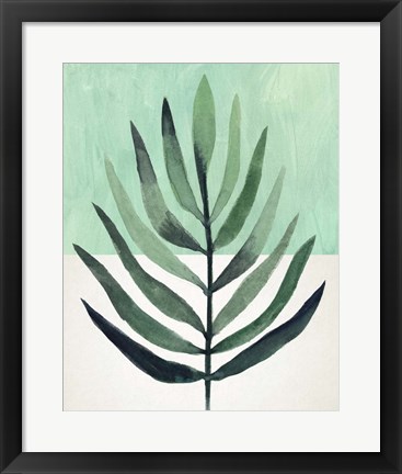 Framed Verging Palm III Print