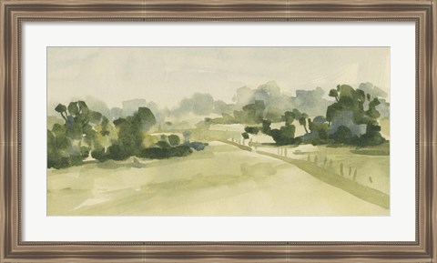 Framed Verdant Pasture I Print