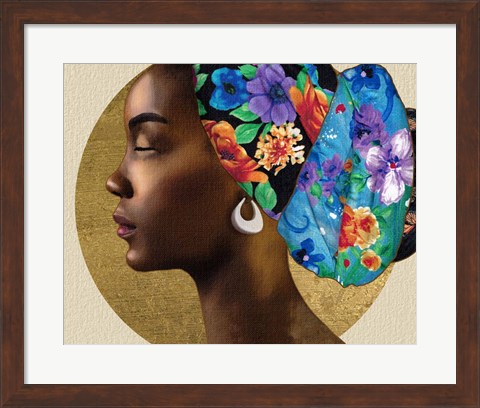 Framed Golden Lady II Print