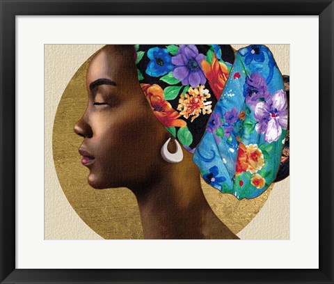 Framed Golden Lady II Print