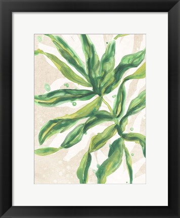 Framed Parchment Palms II Print