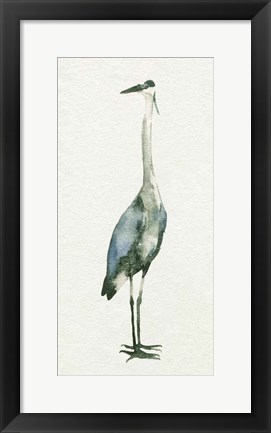 Framed Deep Blue Heron II Print