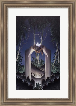 Framed Deco Paradise Print