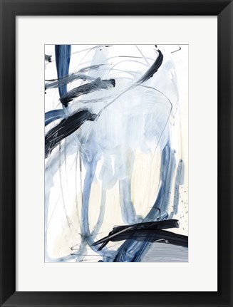 Framed Indigo Swash II Print