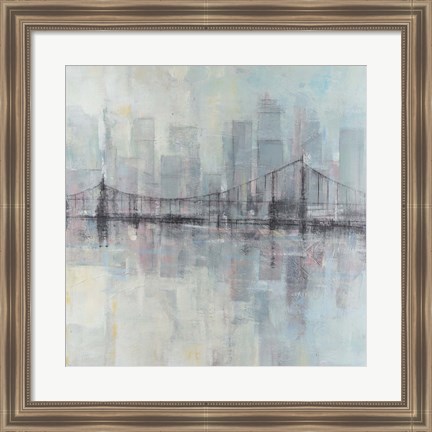 Framed Pastel Cityscape II Print