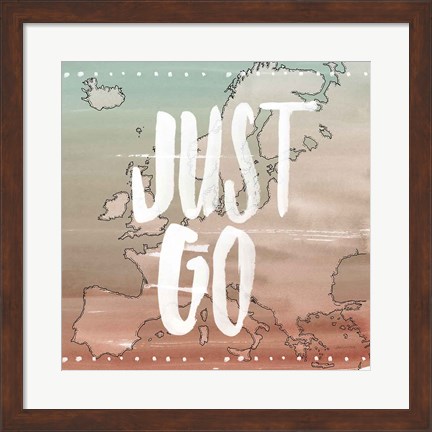 Framed World Traveler II Neutral Print