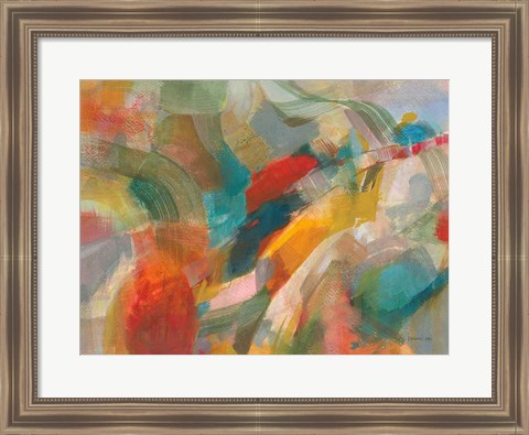 Framed Folds of Color Print