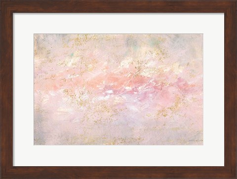 Framed Through Fog Blush and Gold Print