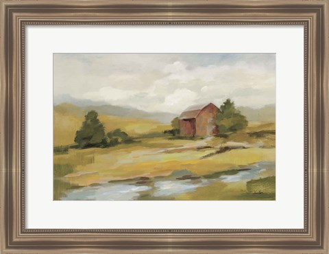 Framed Springtime Farm Neutral Print