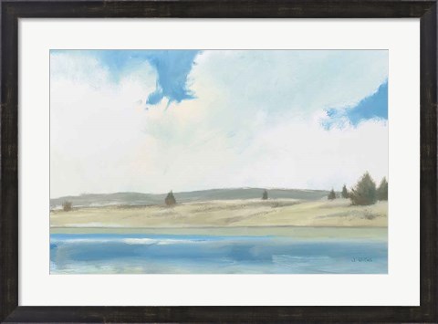 Framed Tranquil Landscape Print