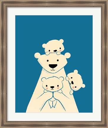 Framed Papa Bear Print